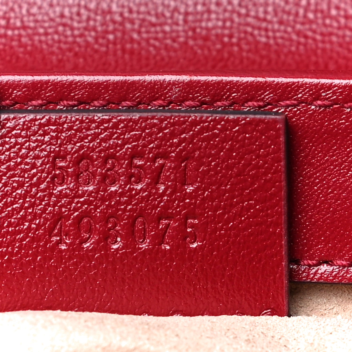 Gucci Monogram Glazed Calfskin Matelasse Diagonal Mini GG Marmont Top Handle Shoulder Bag Beige Ebony New Cherry Red 7 of 14