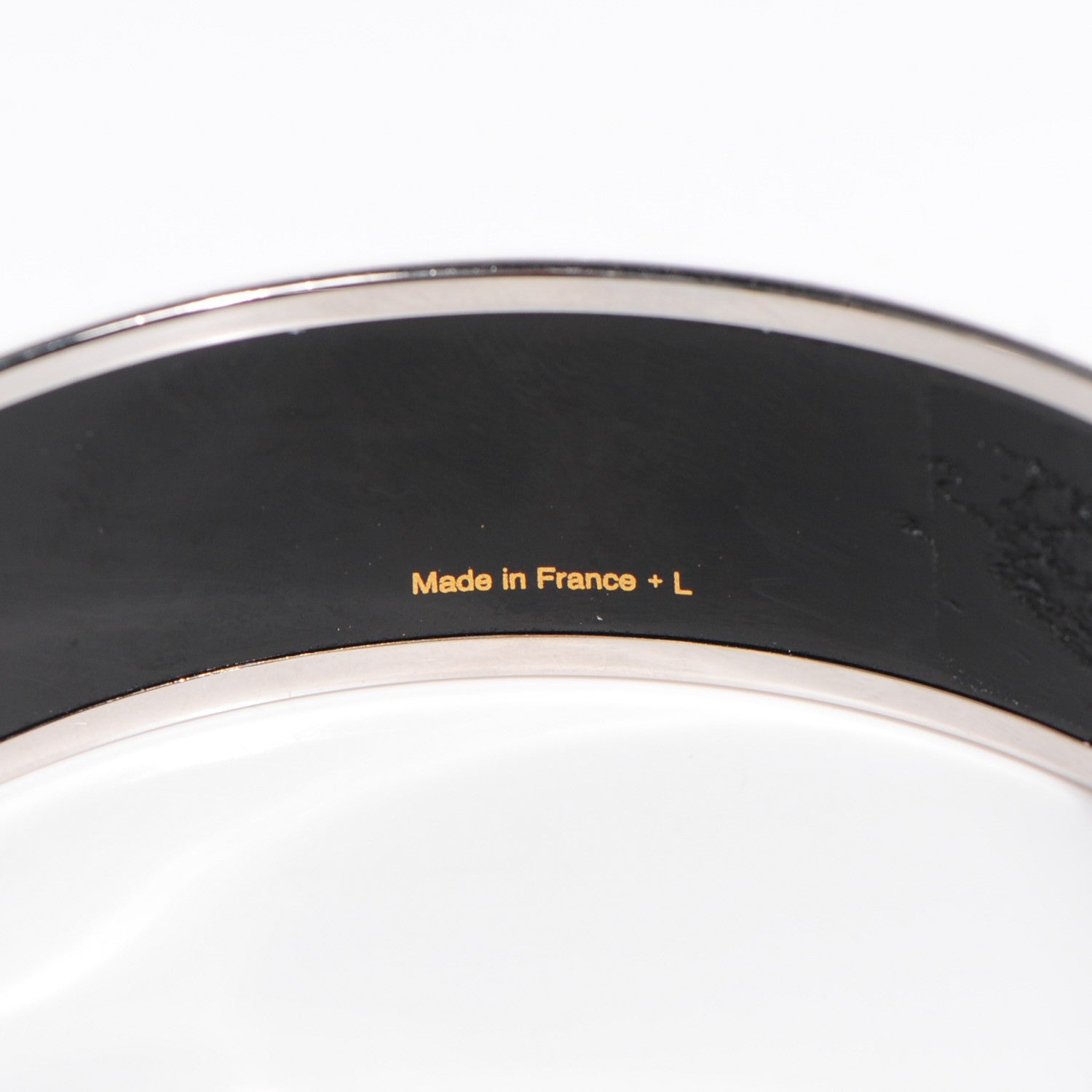 Hermes Enamel Printed Wide Bracelet 70 Violine 6 of 6