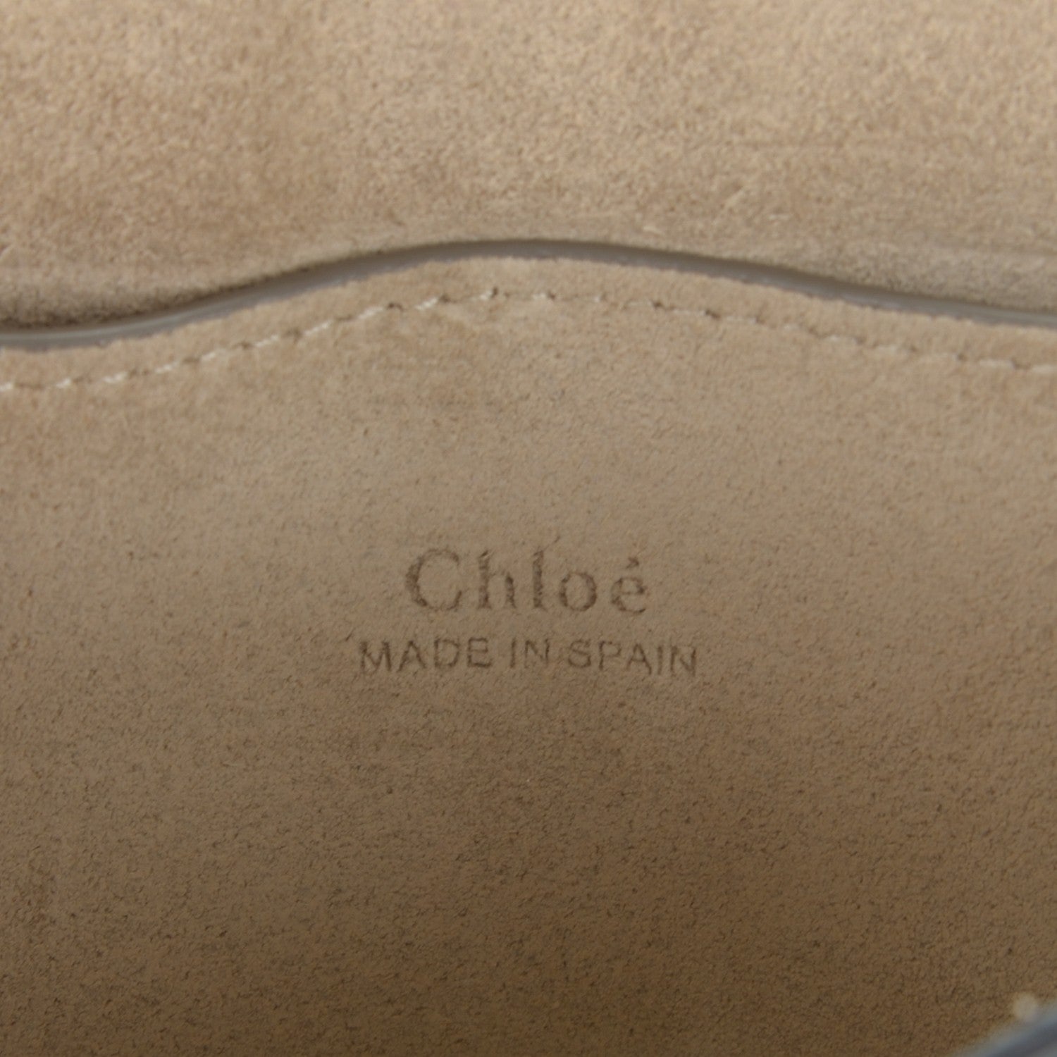 Chloe Suede Calfskin Small Faye Shoulder Bag Motty Grey 6 of 7