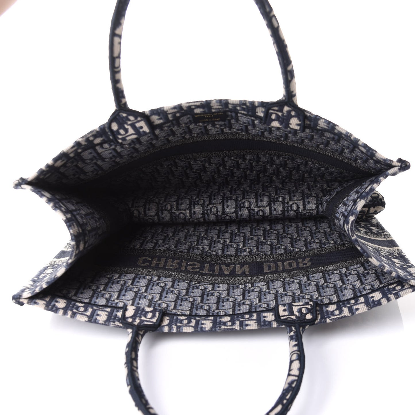 Oblique Book Tote Blue Multicolor