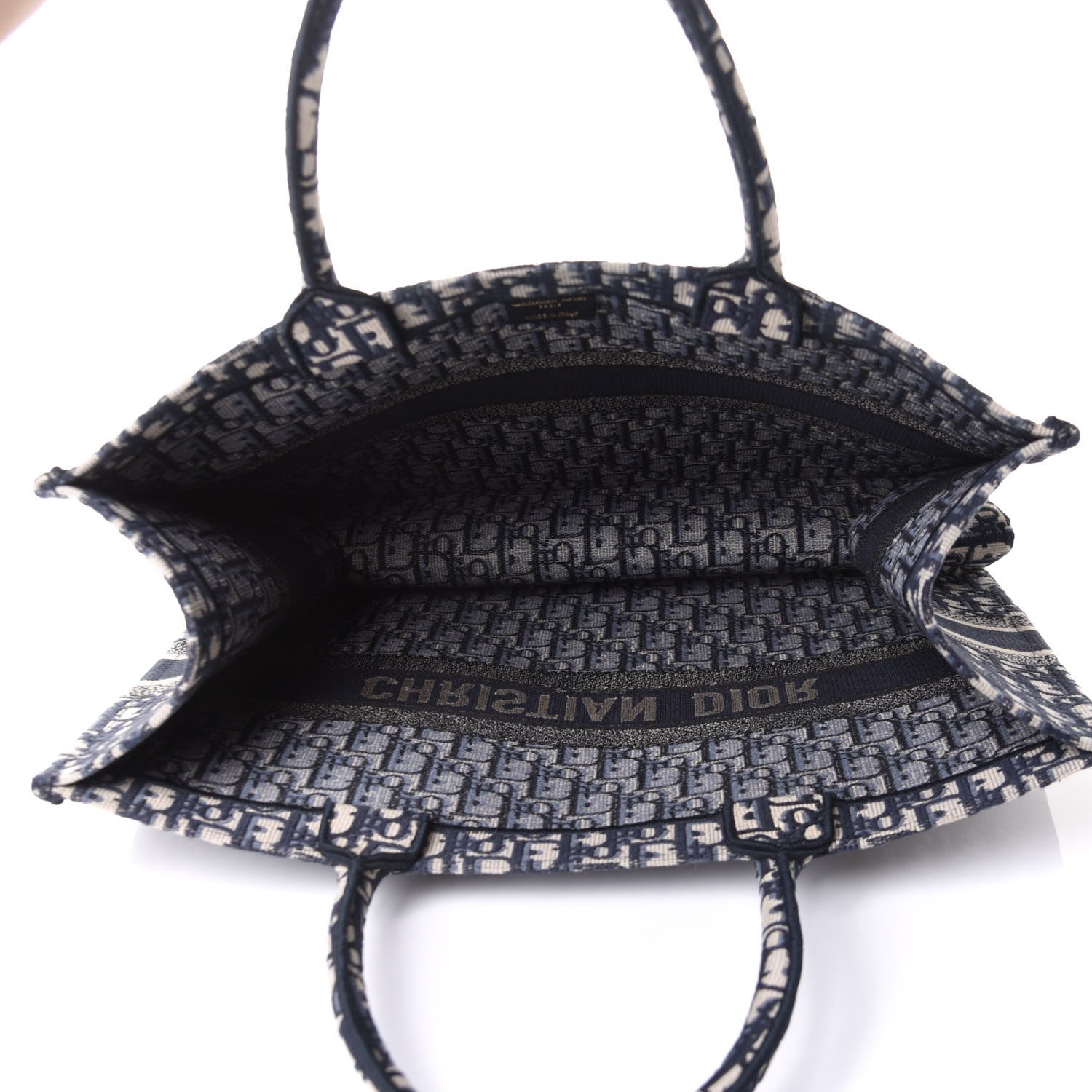 Christian Dior Oblique Book Tote Blue Multicolor 5 of 11