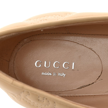 Gucci Nappa GG Matelasse Jolie Ballet Flats 38 Naturale 7 of 9