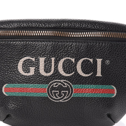 Gucci Grained Calfskin Small Logo Belt Bag Black 10 of 10