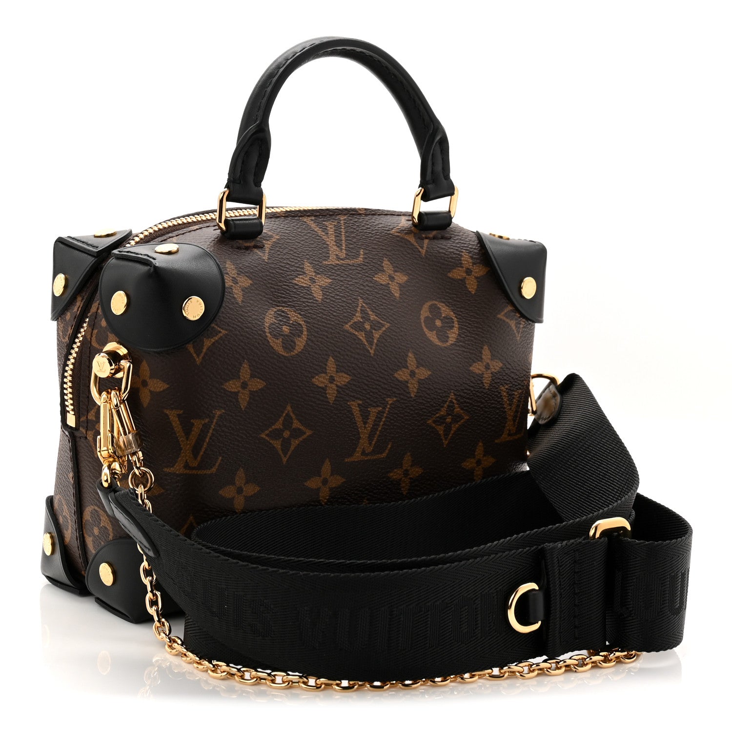 Louis Vuitton Monogram Petite Malle Souple Black 3 of 10