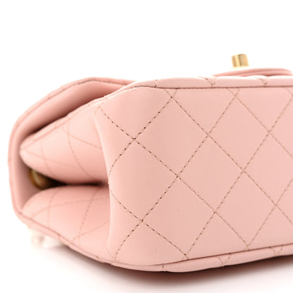 Chanel Lambskin Quilted Mini Sweet Camellia Flap Light Pink 9 of 10