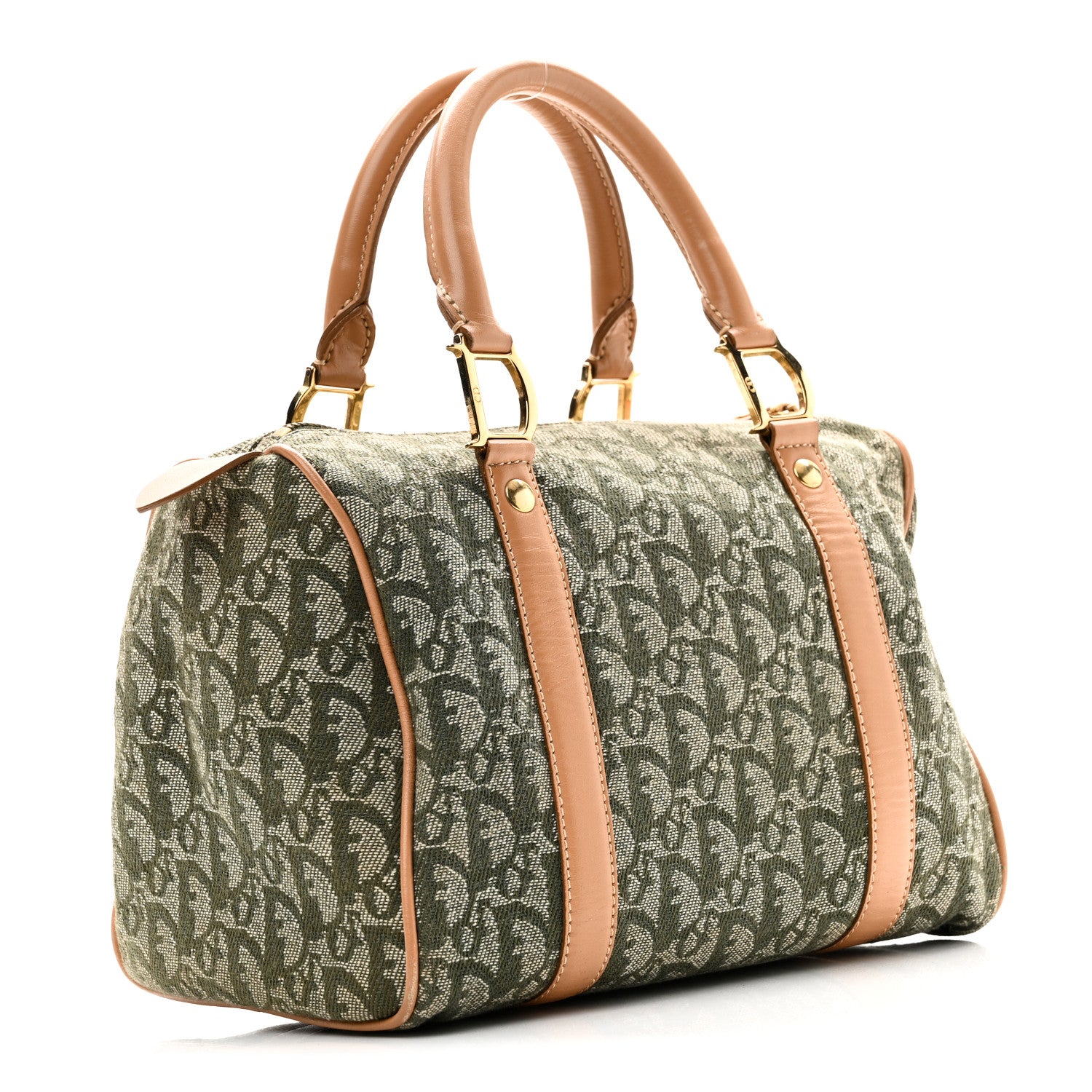 Christian Dior Monogram Boston Green 3 of 10