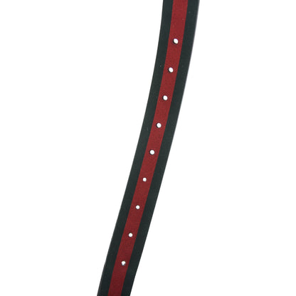 Gucci Calfskin Web Reversible Belt 100 40 Red Green 3 of 4