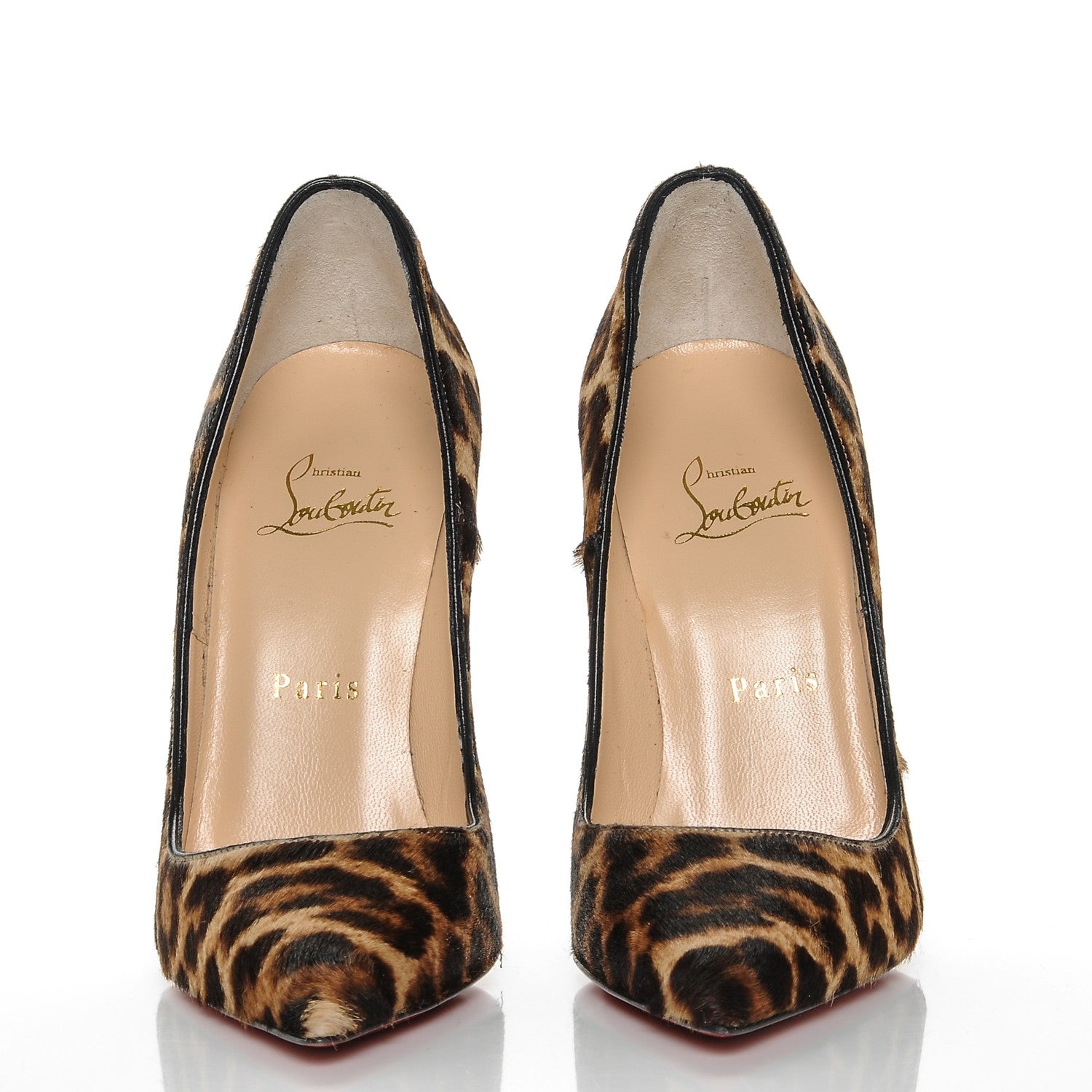 Christian Louboutin Pony Hair So Kate 120 Pumps 37 Leopard Black 4 of 11