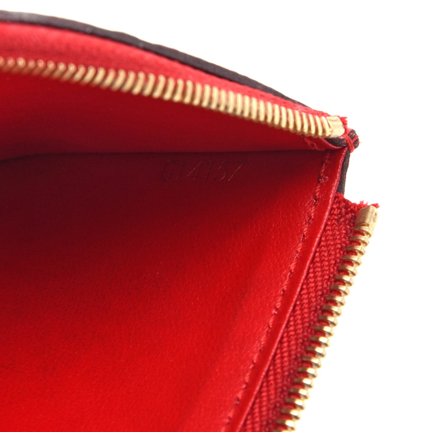 Empreinte Felicie Chain Wallet Zippered Insert Cherry