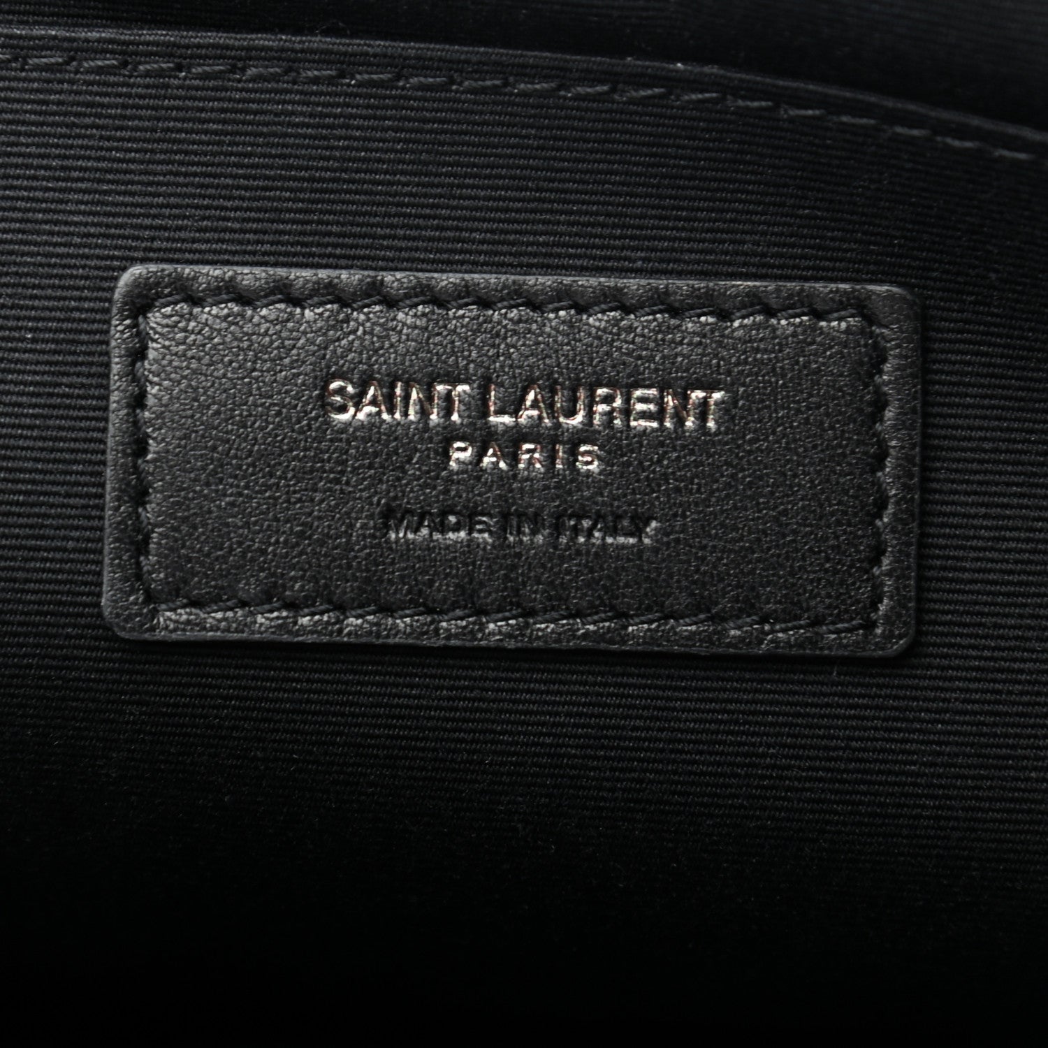 Saint Laurent Calfskin Crocodile Embossed Monogram iPad Case Black 7 of 7