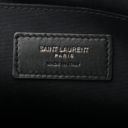 Saint Laurent Calfskin Crocodile Embossed Monogram iPad Case Black 7 of 7