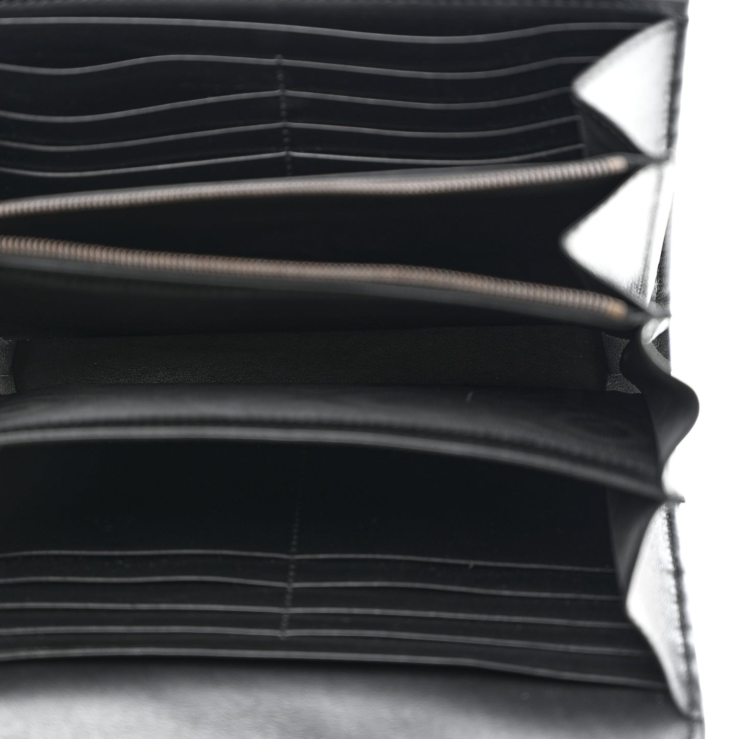 Calfskin Matelasse GG Marmont Chain Wallet Black