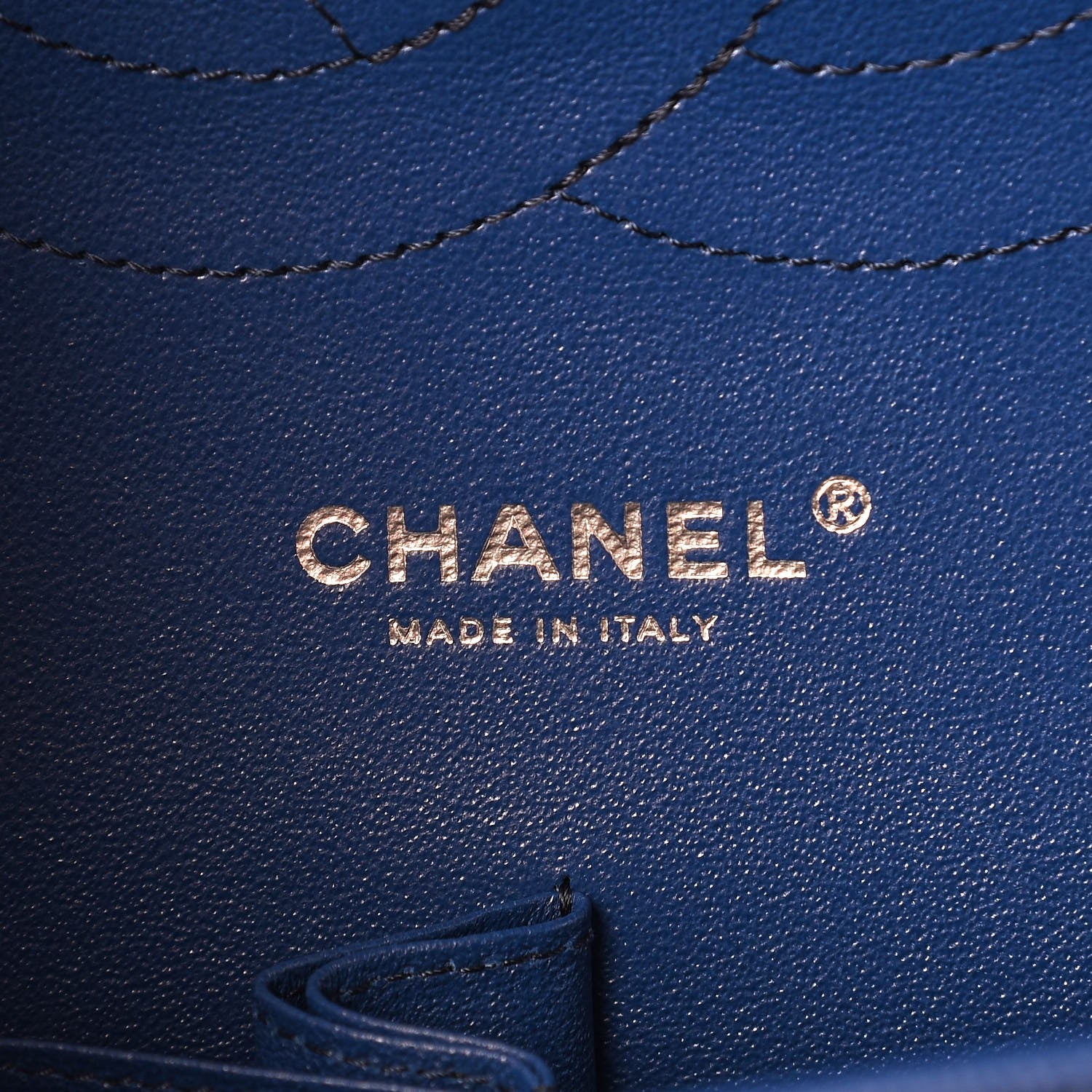 Chanel Caviar Quilted Jumbo Double Flap Dark Blue 6 of 8