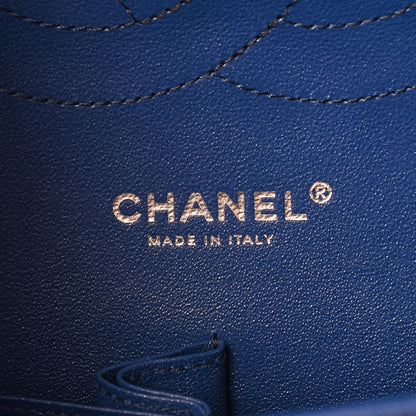 Chanel Caviar Quilted Jumbo Double Flap Dark Blue 6 of 8