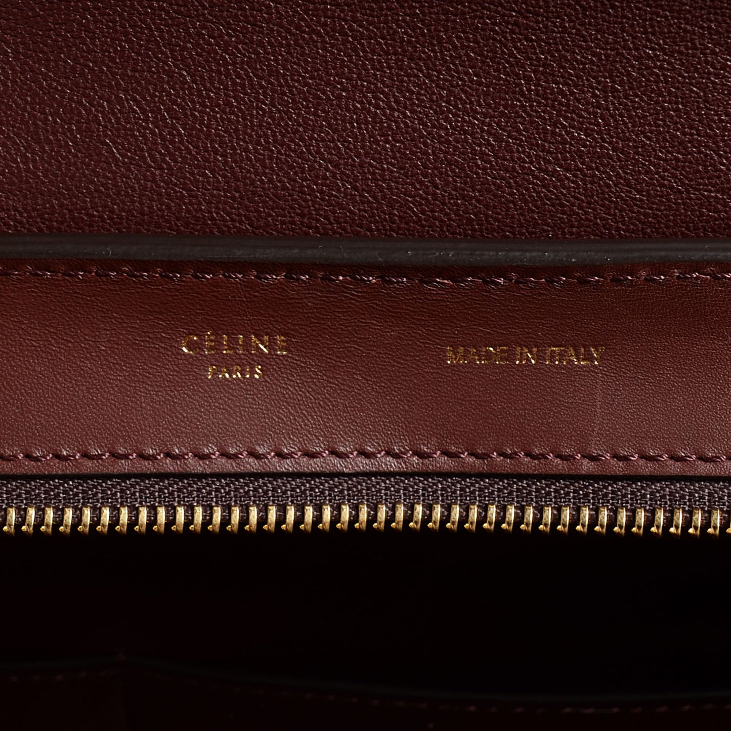 Smooth Calfskin Suede Medium Trapeze Burgundy