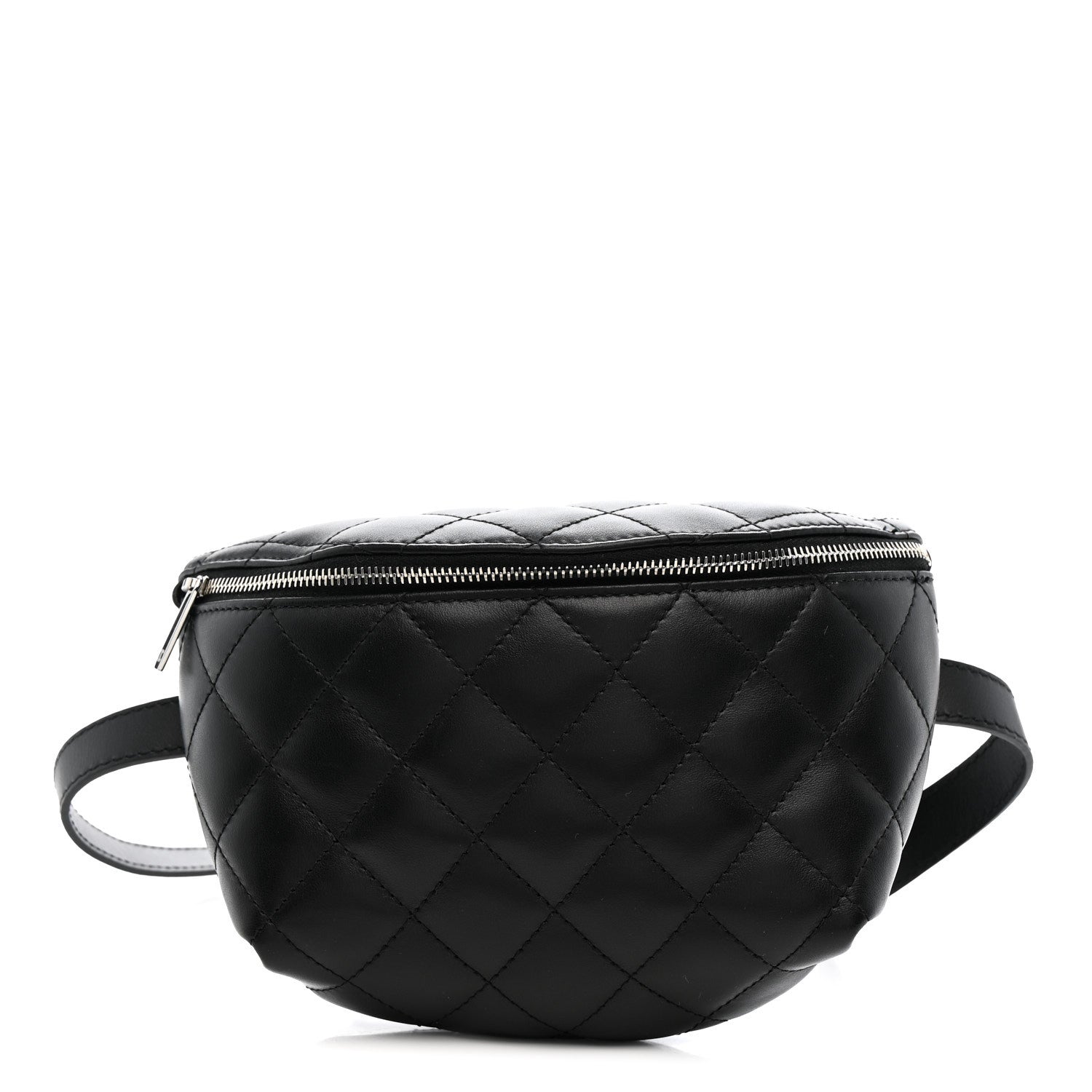 Chanel Lambskin Quilted Waist Belt Bag Black 1 of 13