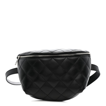 Chanel Lambskin Quilted Waist Belt Bag Black 1 of 13