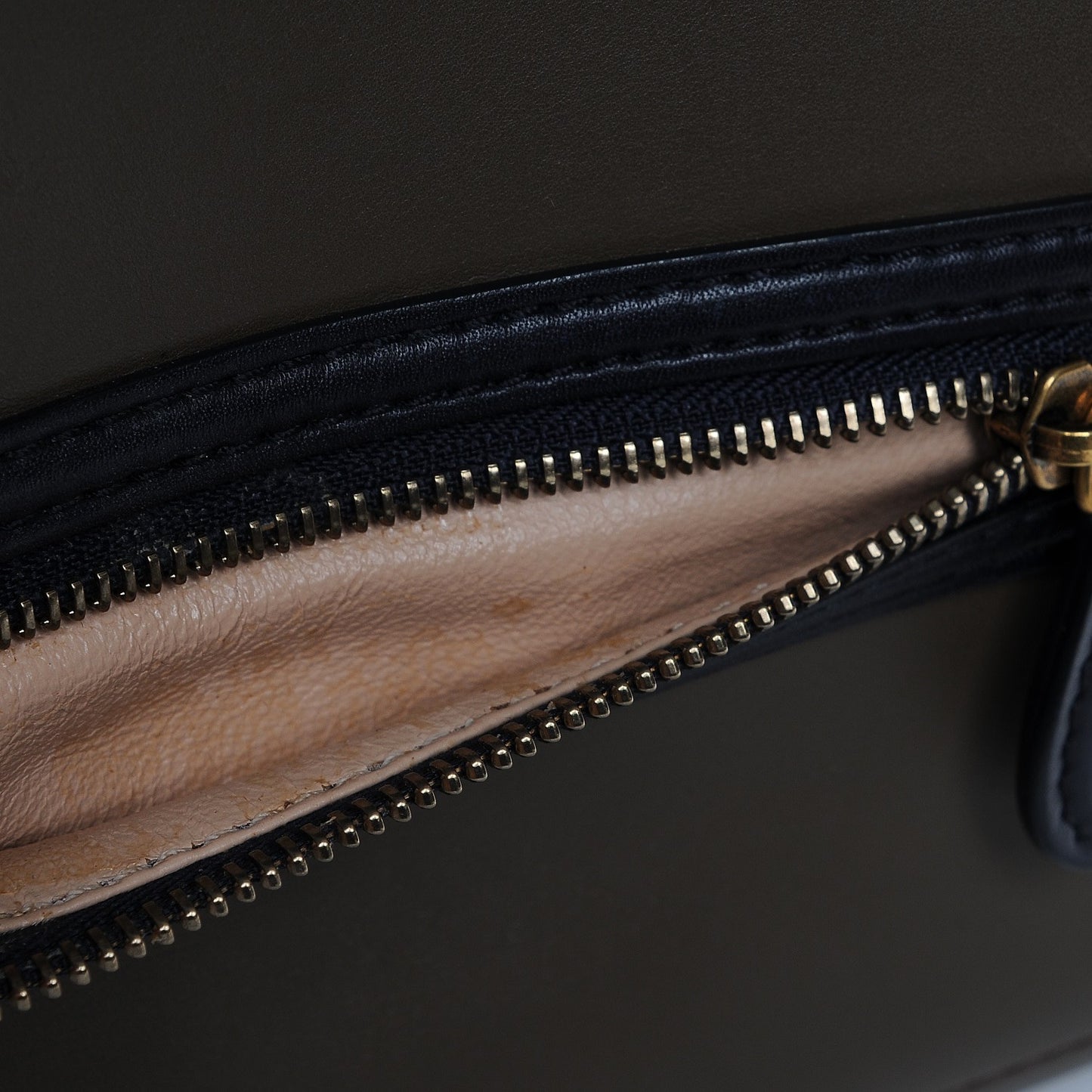 Satin Calfskin Mini Tri-Color Luggage Anthracite