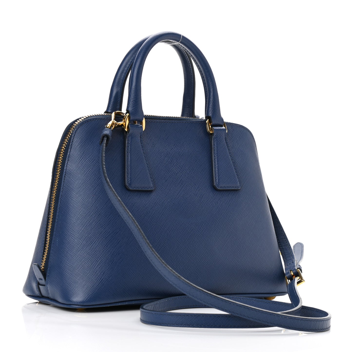 Saffiano Lux Small Promenade Tote Bluette