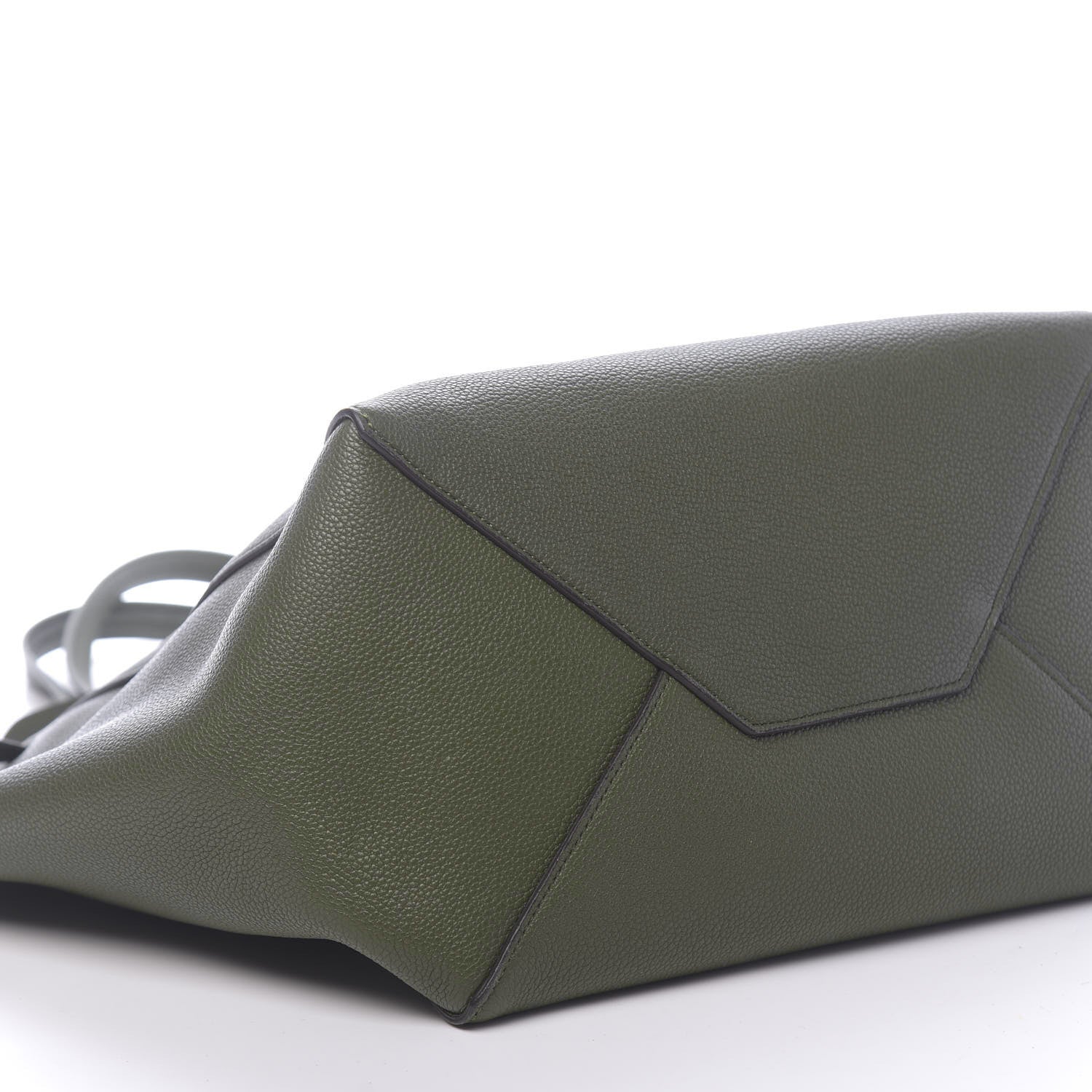 Celine Soft Grained Calfskin Medium Cabas Phantom Dark Khaki 6 of 10