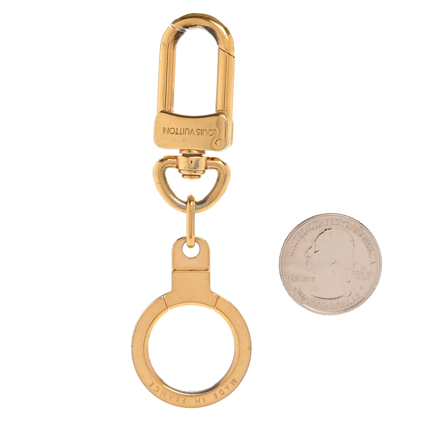 Louis Vuitton Pochette Extender Key Ring Gold 2 of 4