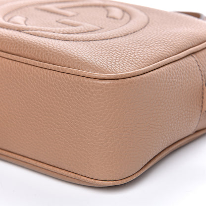 Gucci Pebbled Calfskin Small Soho Disco Bag Camelia 9 of 10