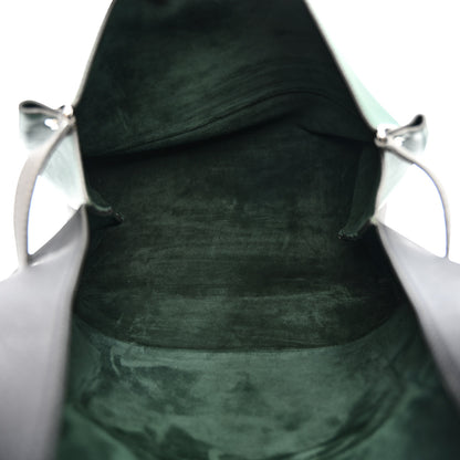 Celine Calfskin All Soft Shoulder Bag Black Grey Green 6 of 17