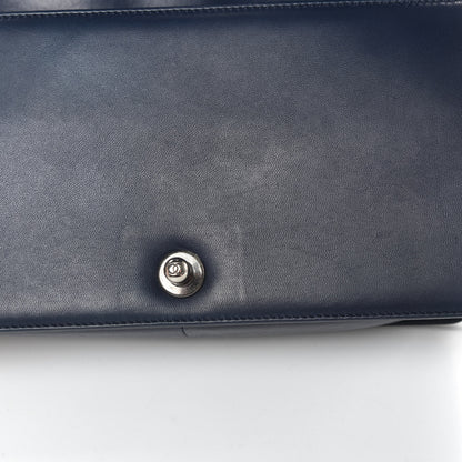 Chanel Lambskin Quilted Medium Boy Flap Dark Navy 14 of 15