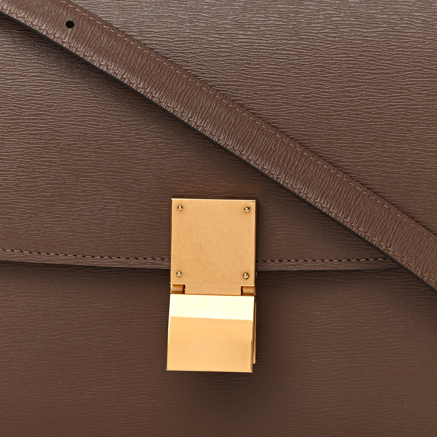 Celine Liege Calfskin Medium Classic Box Flap Bag Glazed Nut 8 of 11