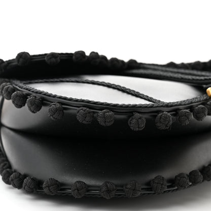 Christian Dior Calfskin Pom Pom Saddle Bag Black 9 of 10