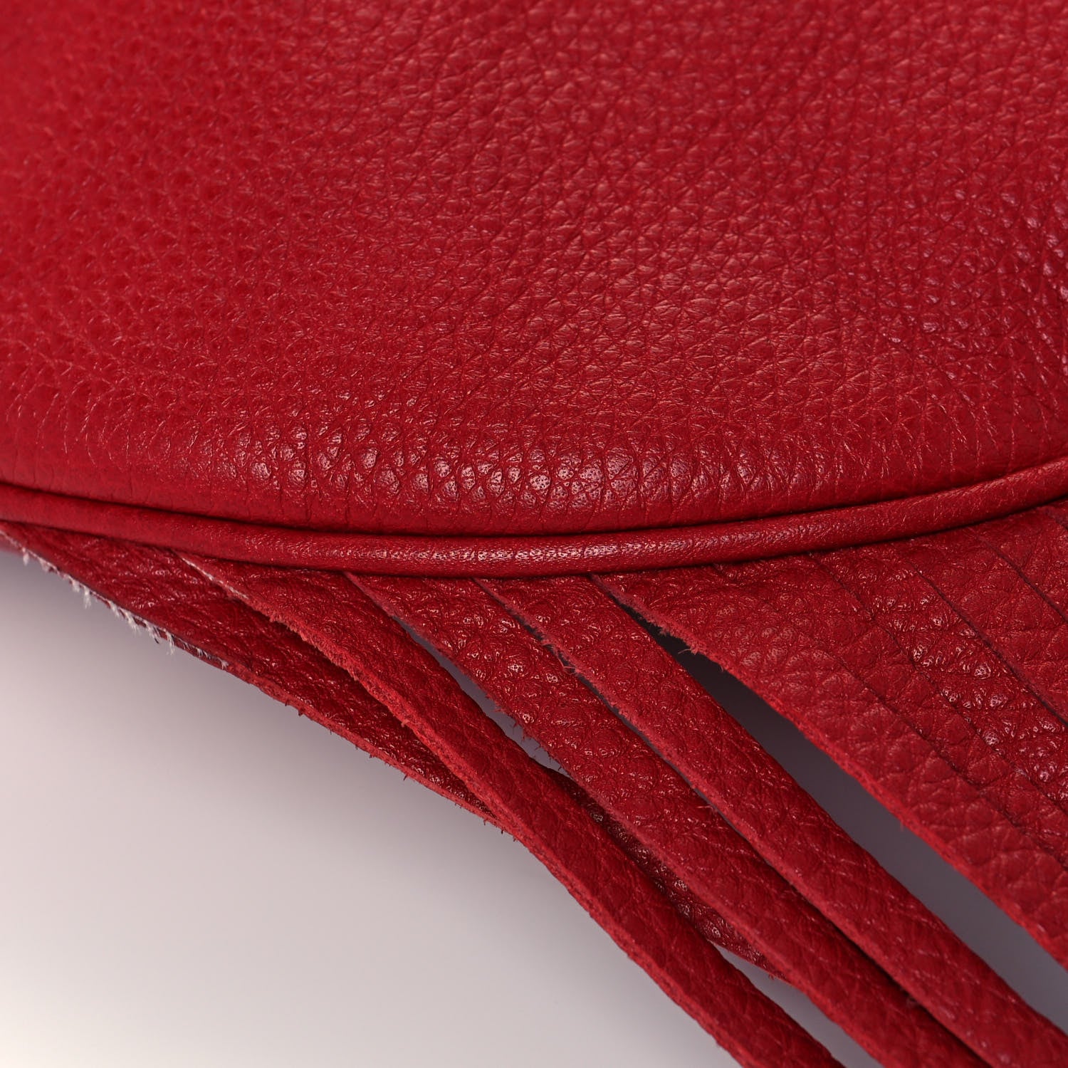 Gucci Cellarius Calfskin Large New Jackie Nouveau Fringe Hobo Red Flame 8 of 13