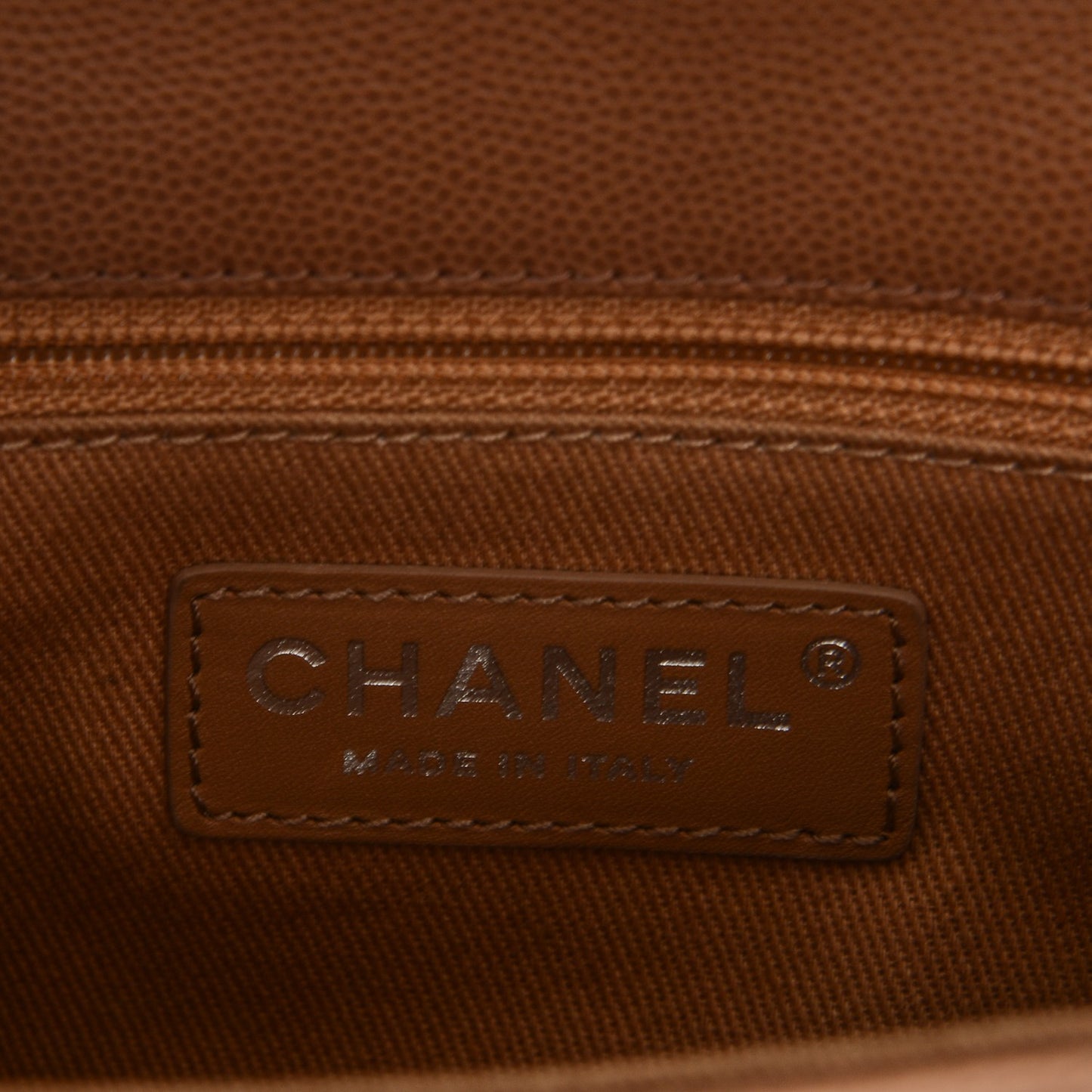 Caviar Quilted Mini Coco Handle Flap Camel