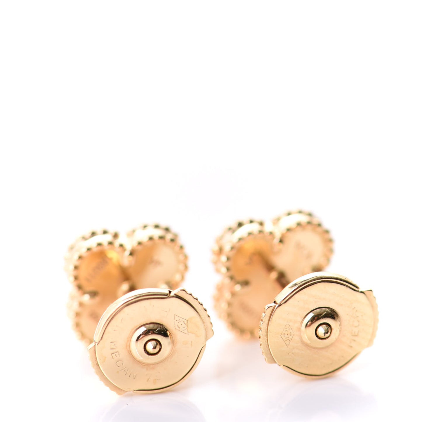 18K Yellow Gold Mother of Pearl Sweet Alhambra Earrings