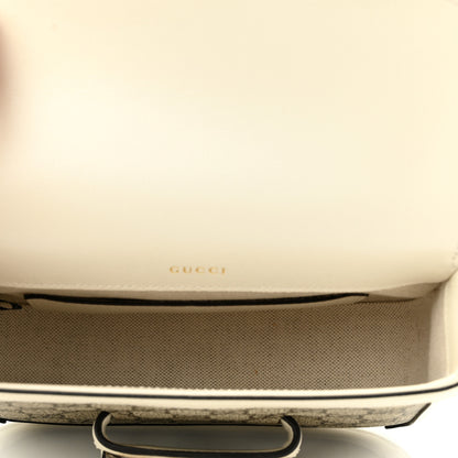 Gucci GG Supreme Monogram Web Mini Horsebit 1955 Shoulder Bag Beige Mystic White 6 of 13