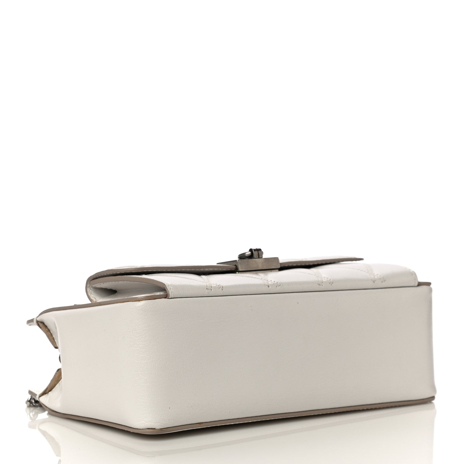 Givenchy Goatskin Diamond Quilted Pocket Crossbody White 4 of 14