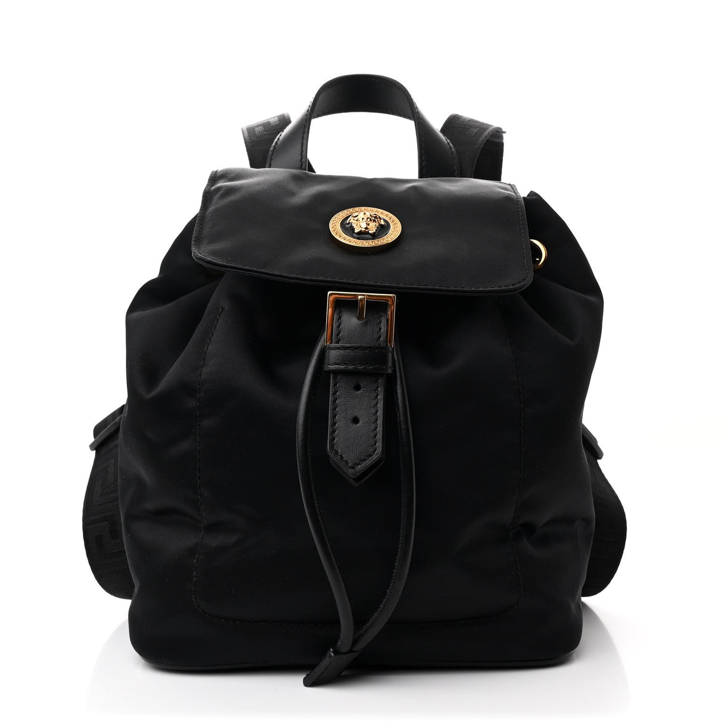 Nylon Medusa Backpack Black