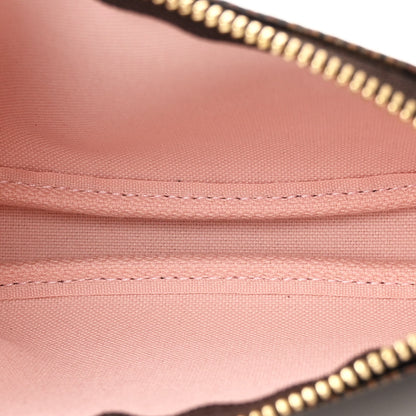 Louis Vuitton Damier Ebene 2020 Christmas Animation Big Wheel Mini Pochette Accessories Rose Ballerine 5 of 11
