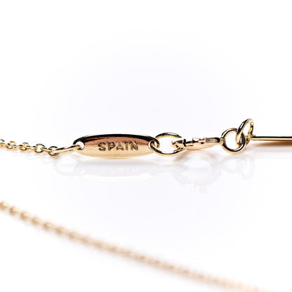 Tiffany 18K Yellow Gold Elsa Peretti Marquis Pendant Necklace 4 of 7