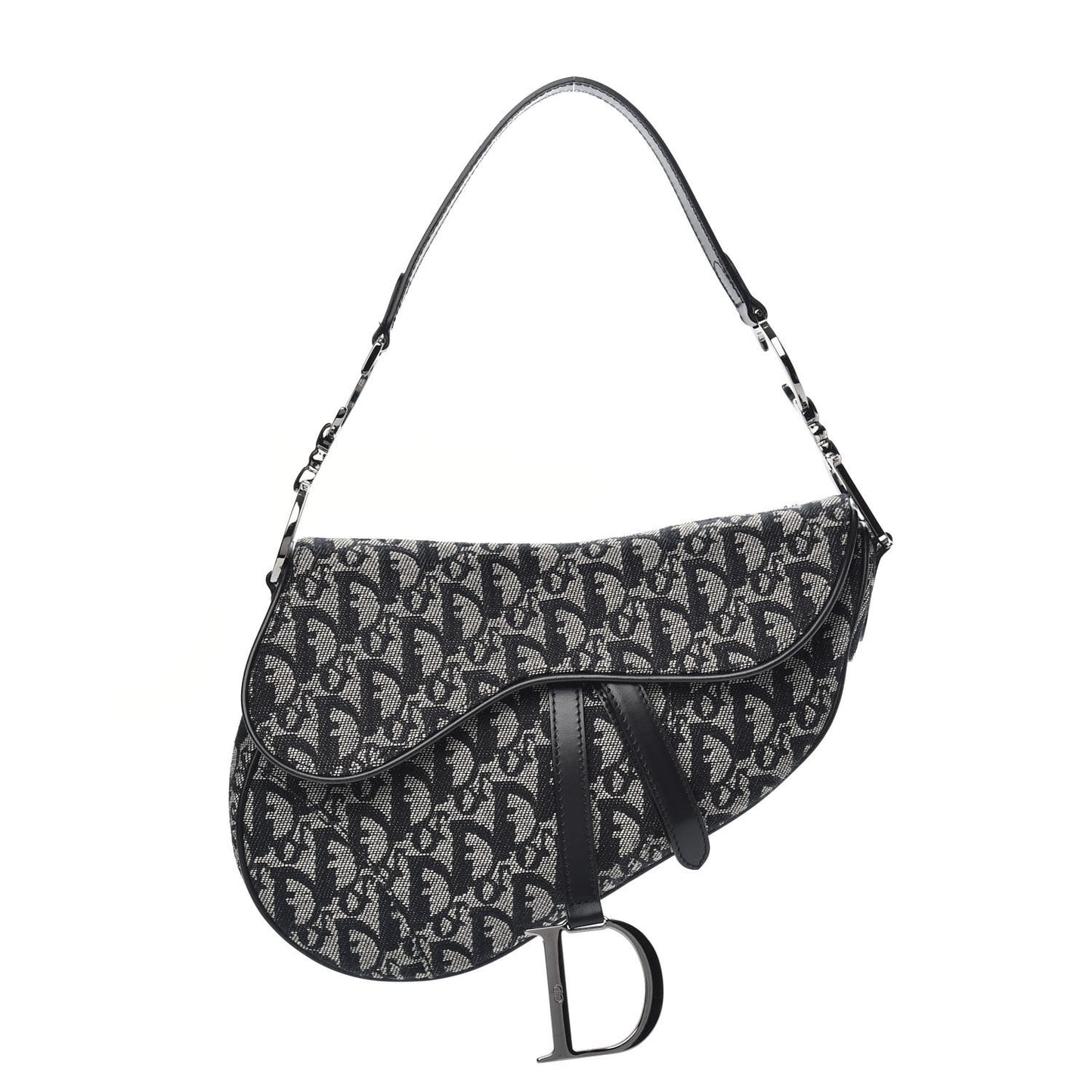 Monogram Saddle Bag Black
