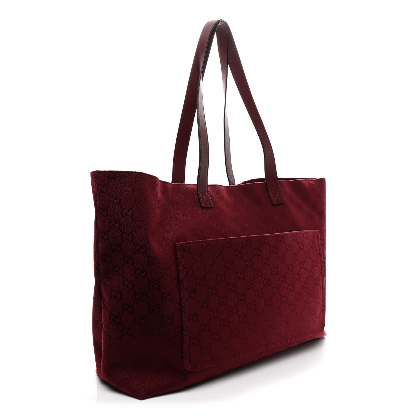 GG Supreme Monogram Large Shopping Tote Rosso Ancora