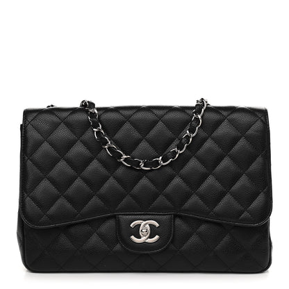 Chanel Caviar Quilted Jumbo Single Flap Black 1 of 11