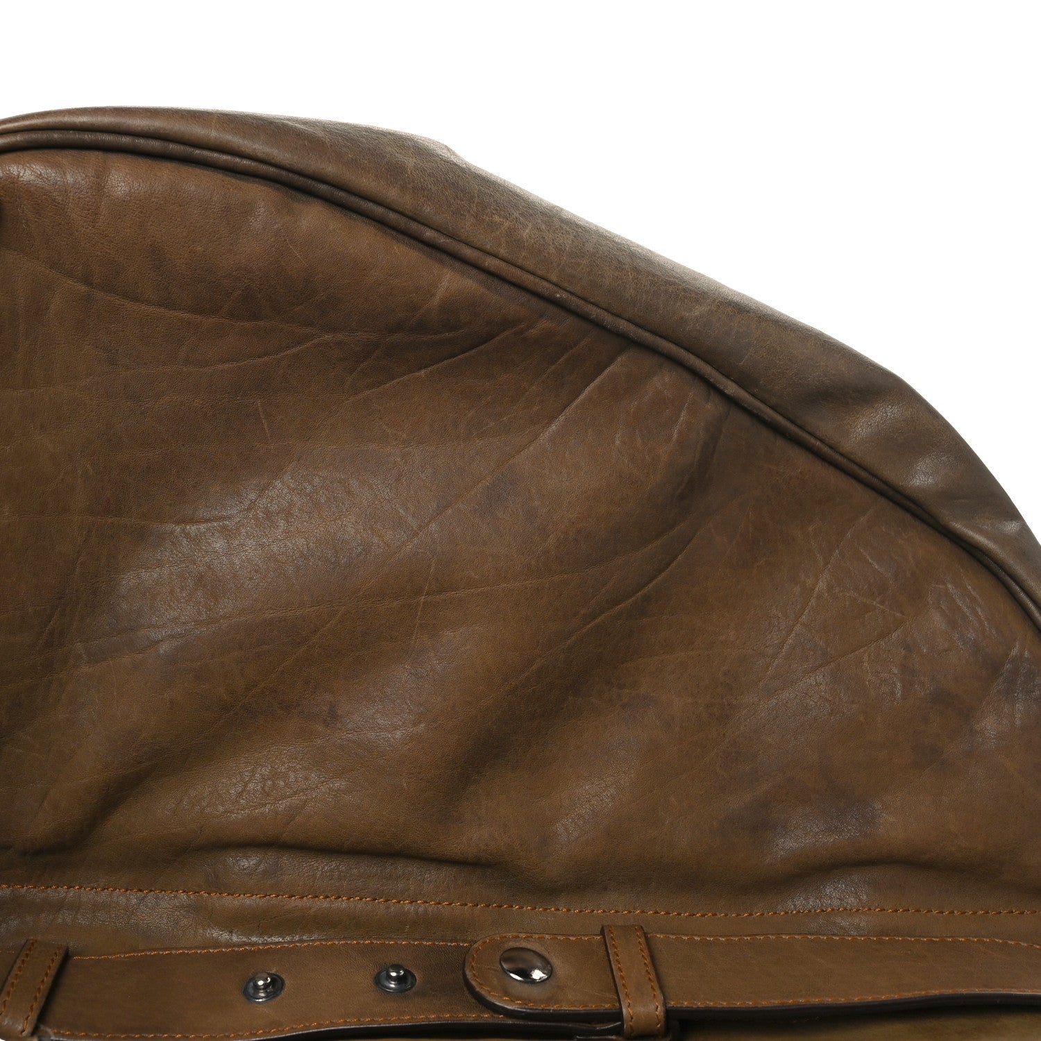 Christian Dior Calfskin Gaucho Double Saddle Bag Brown 13 of 16