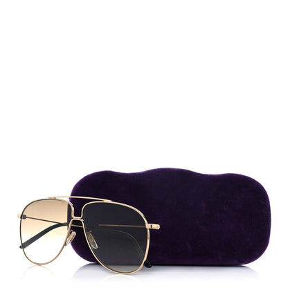 Gucci Aviator Sunglasses GG0440S Gold 8 of 8