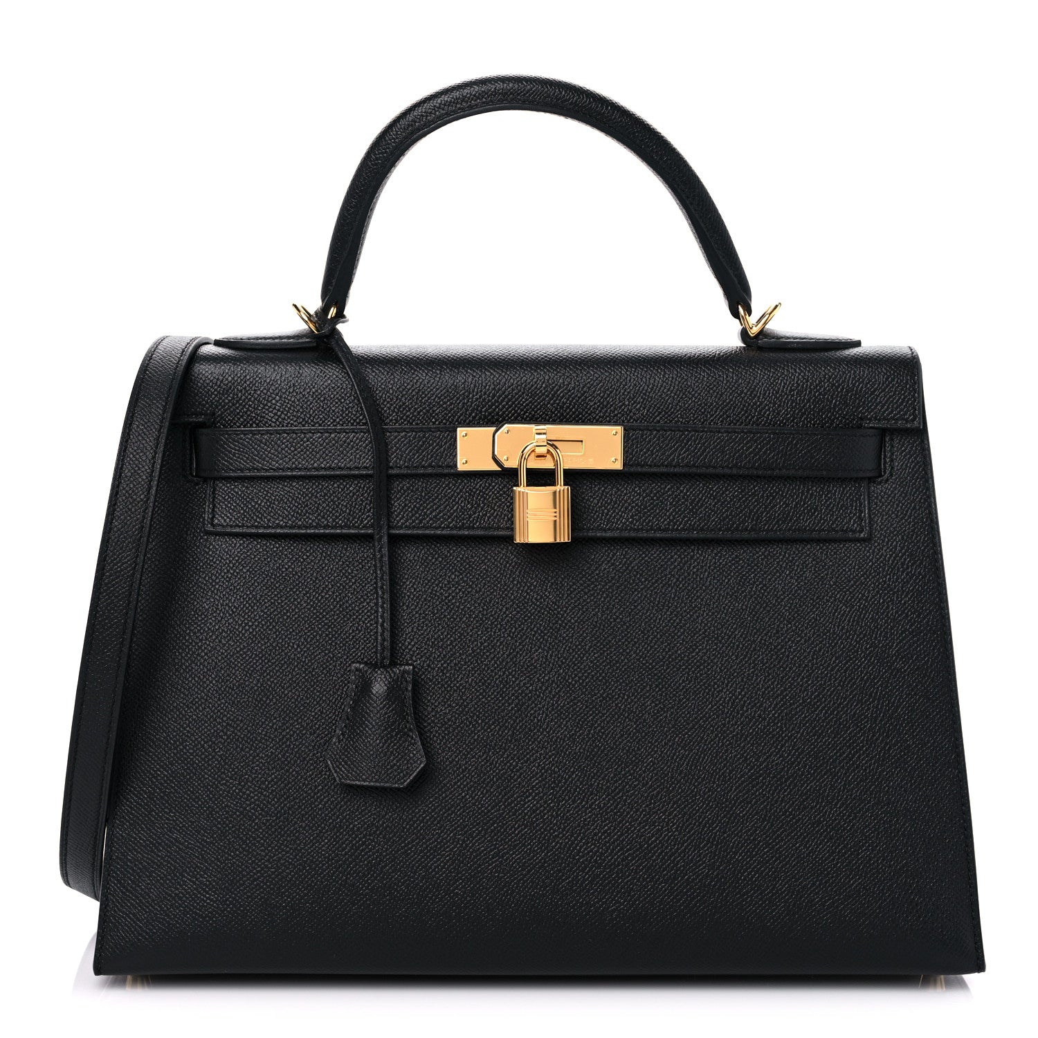 Hermes Epsom Kelly Sellier 32 Black 1 of 9