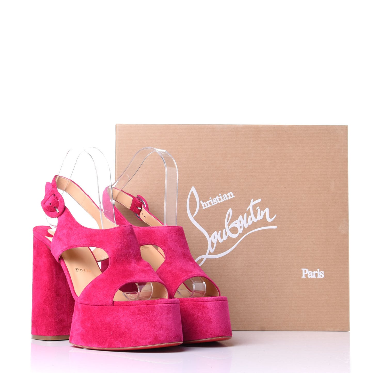 Veau Velours Foolish 130 Platform Sandals 40 Bomba
