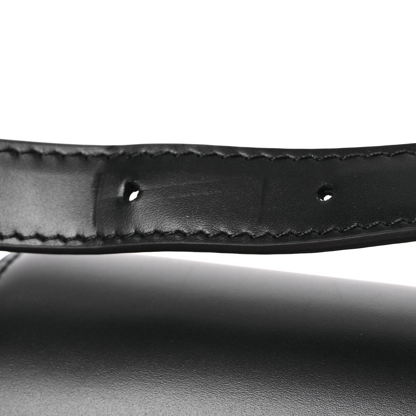 Calfskin ID Shoulder Bag Black