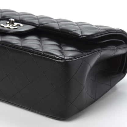 Chanel Lambskin Quilted Jumbo Double Flap Black 6 of 9