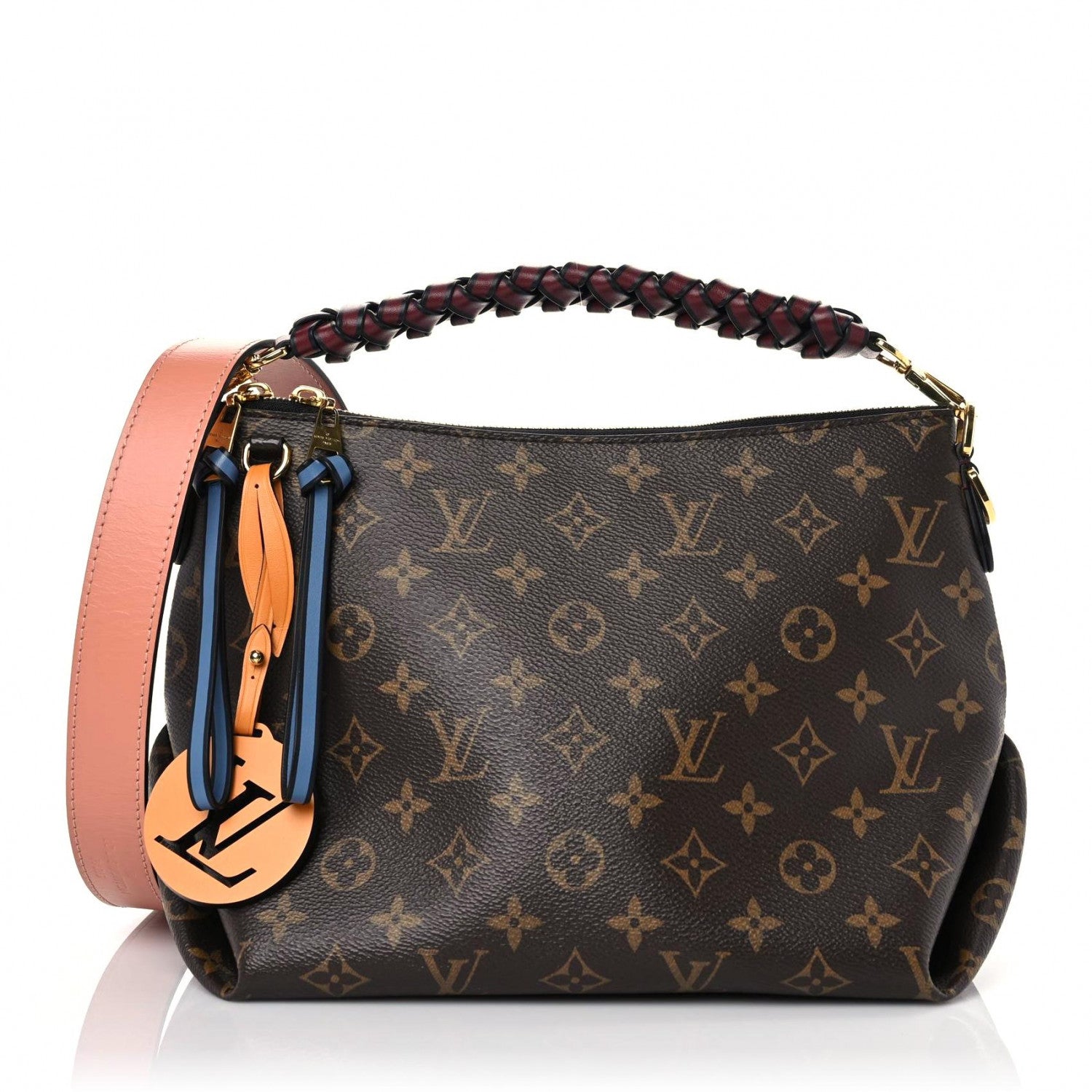 Louis Vuitton Monogram Beaubourg Hobo Mini Bordeaux Red Peach Safran Blue Jean Blue 1 of 8