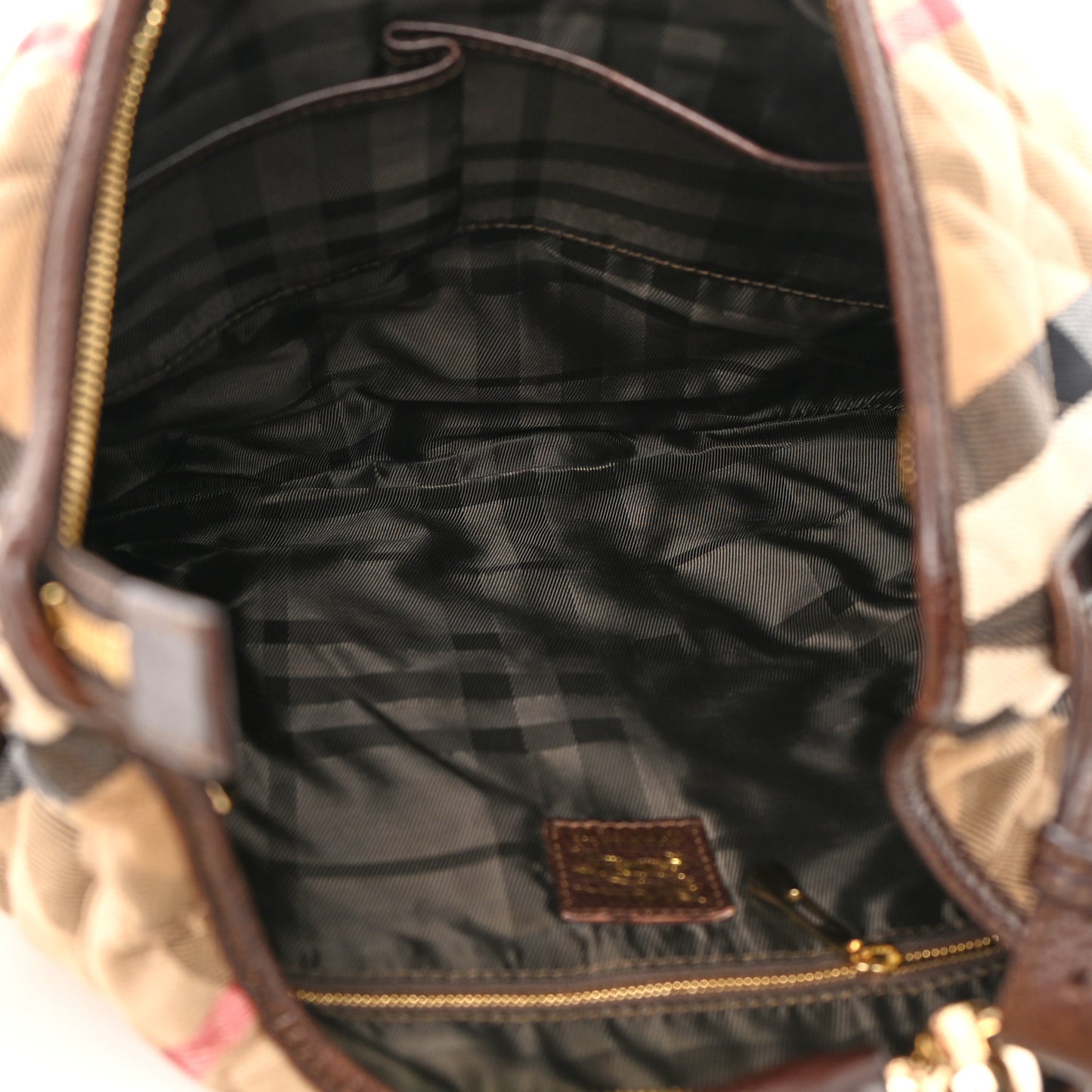 House Check Quilted Hoxton Hobo Brown