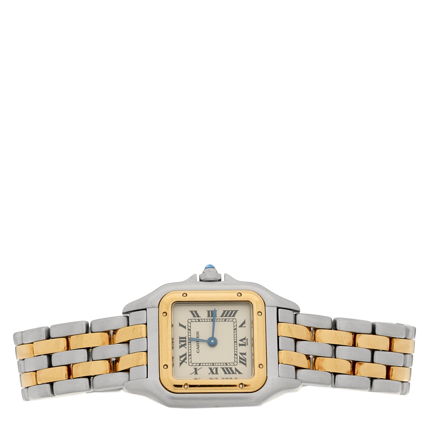 Stainless Steel 18K Yellow Gold 22mm Panthere Quartz Watch